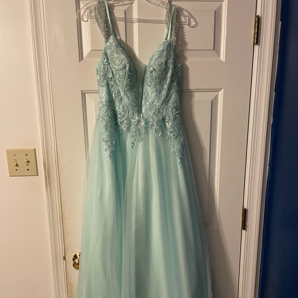 Clarisse Light Blue Prom Dress